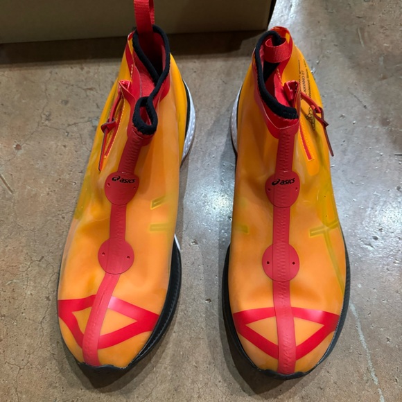 Vivienne Westwood x ASICS Gel Kayano 27 Citrus Orange black sneakers BNIB 9.5 - Picture 5 of 11